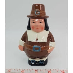 Pilgrim Salt Shaker Thanksgiving 2002 Vintage Publix Man 4.5”